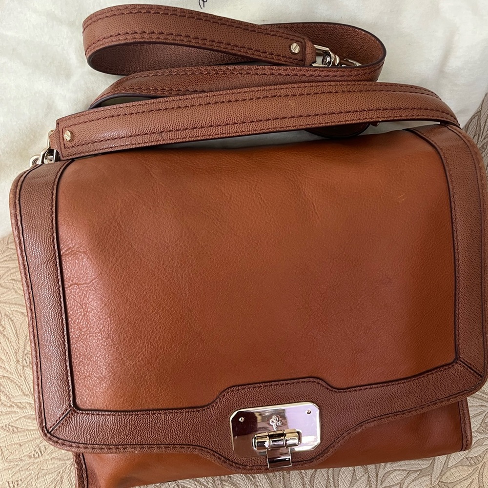 Cole Haan Tan/Cognac Leather Messenger Bag